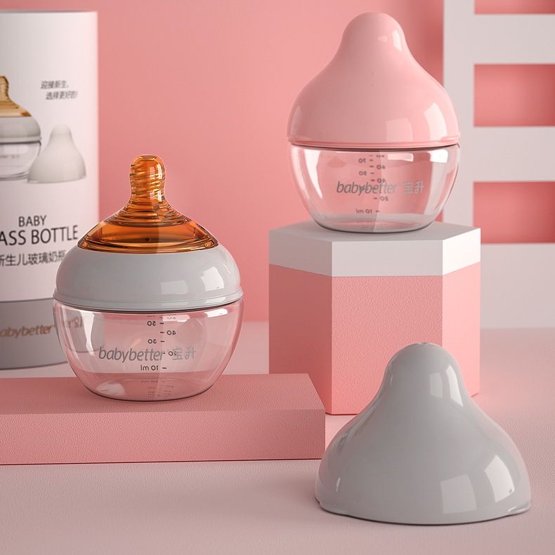 Wide Neck Glass Baby Bottle