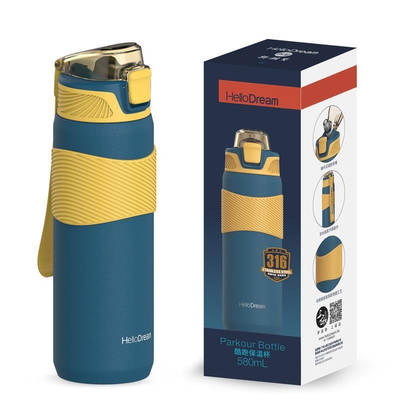 Edelstahl (18/8pro) Vakuum isoliert Edelstahl Wasserflasche 580 ml breit 500 ml ~ 1000 ml Sonderanfertigung