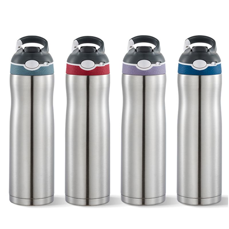 Edelstahl (18/8pro) Thermo -Autopout -Strohhalm Ashland Chill Edelstahl Wasserflasche breit 250 ml ~ 500 ml Stahl