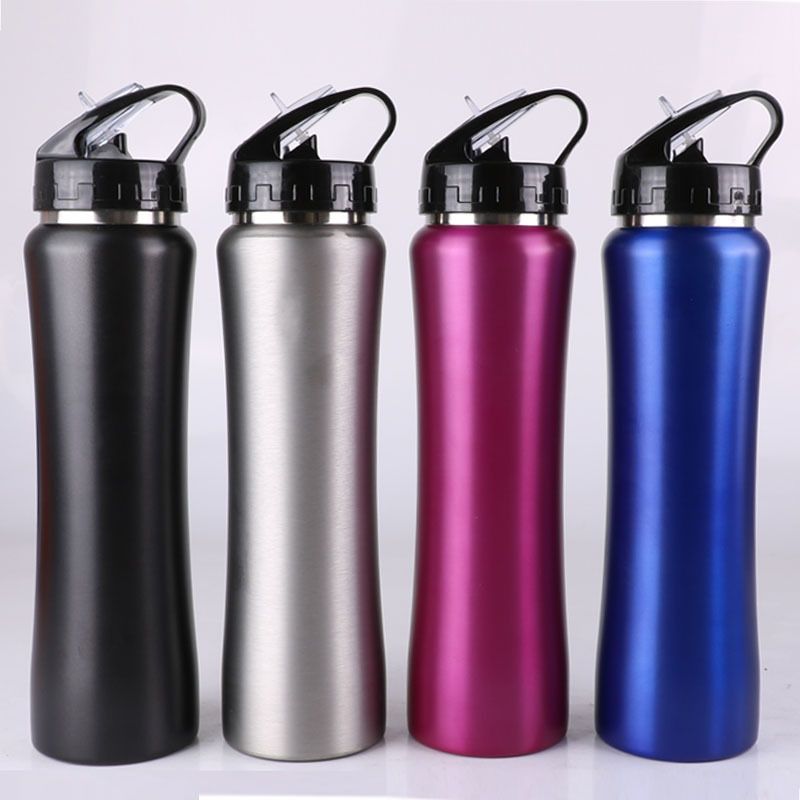 Edelstahl (18/8pro) Wasserflasche wiederverwendbare Reiseflaschen mit Deckel für Fitnesssport -Camping -Wanderungen breit 500 ml ~ 1000 ml Alpine Alpine