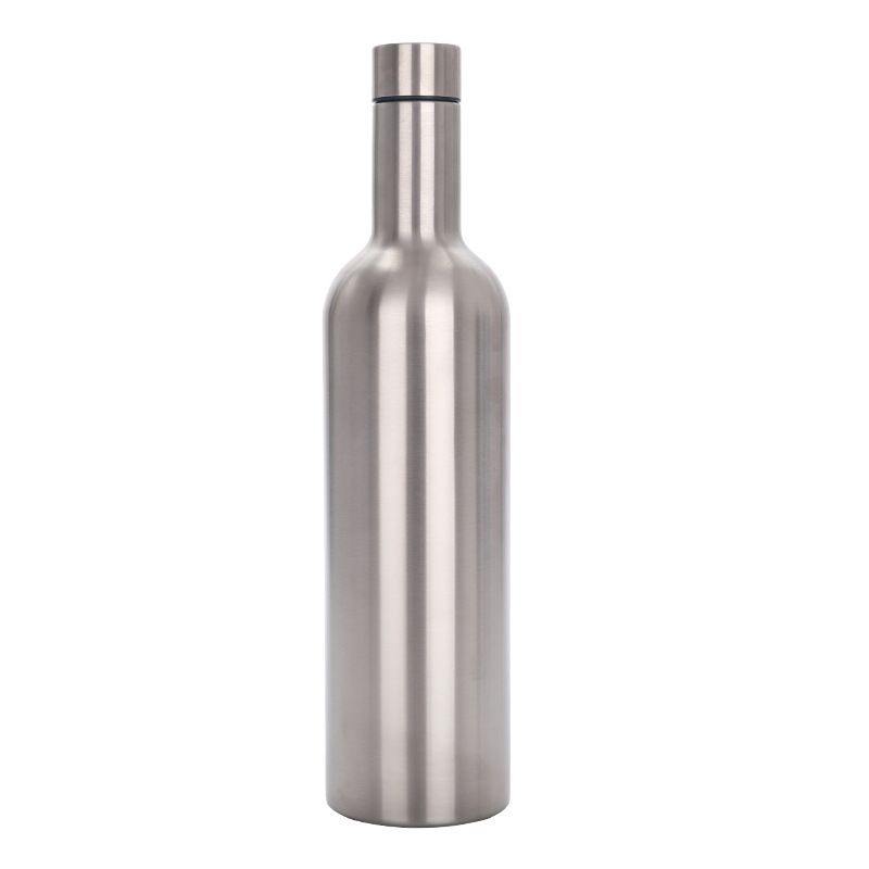 Edelstahl (18/8pro) Kleine Mund Rotweinflasche Edelstahl schmal 500 ml ~ 1000 ml Stahl