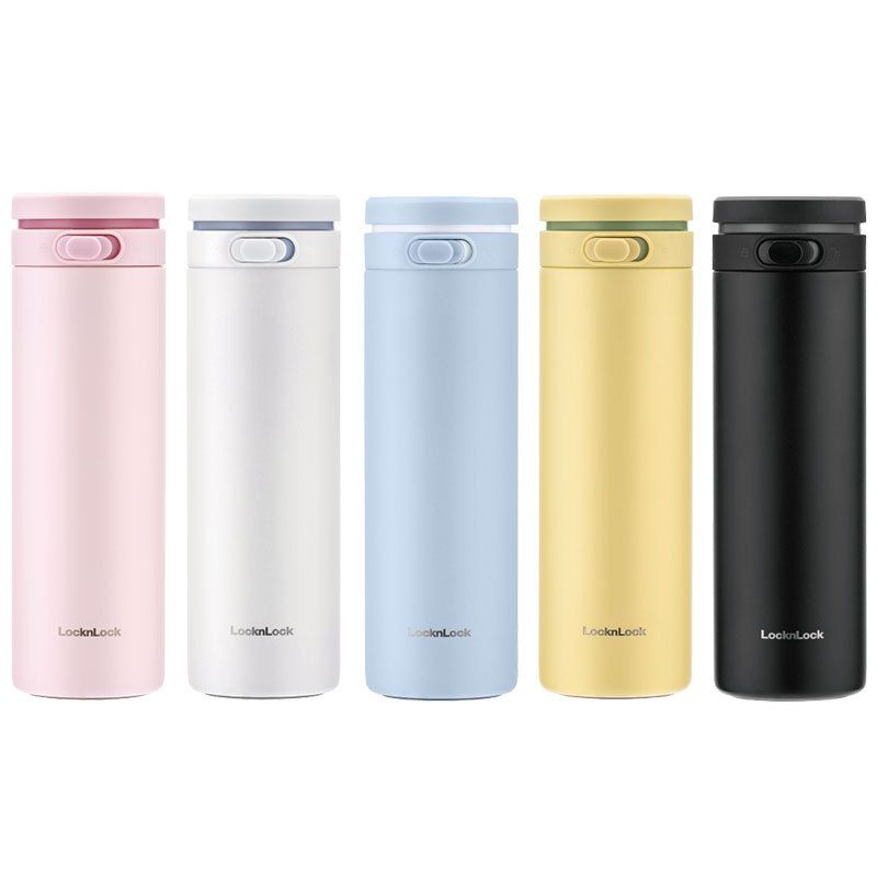 Edelstahl (18/8pro) Doppelwand Vakuum isoliertes Café Wasserflasche breit 250 ml ~ 500 ml Weiß