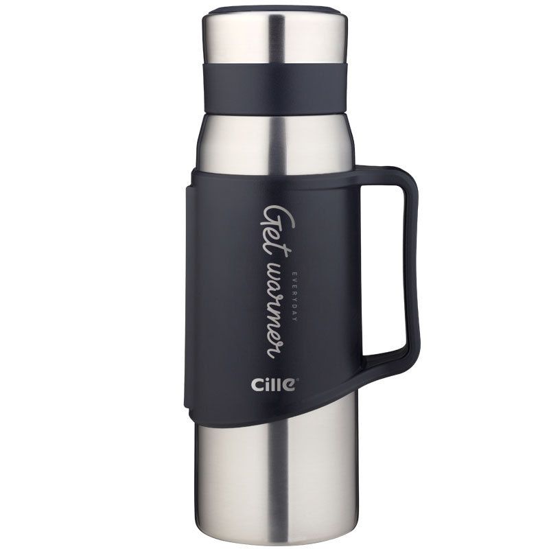 Edelstahl (18/8pro) Große Vakuumisumierte breite Mundflasche breit 2000 ml & über Custom-Make