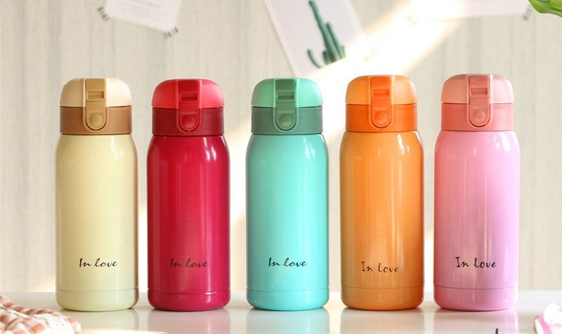 Small capacity student thermal water bottle