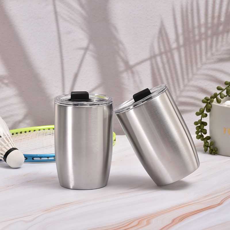 Edelstahl (18/8pro) Doppelwand Kaffee Tasse Reisetasse für Kaffee breit 250 ml ~ 500 ml Ananas