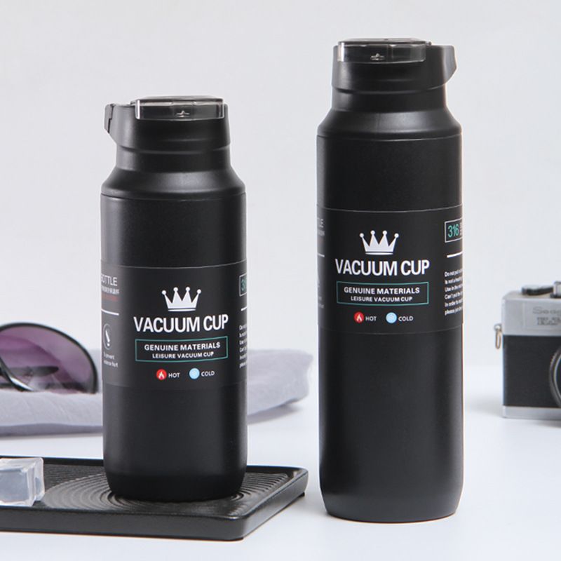 Edelstahl (18/8pro) 2024 Neuankömmlinge große Kapazitätswasserflasche breit 250 ml ~ 500 ml Schnapper