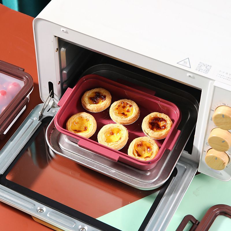 Plastic&Silicone Fresh-keeping Box Refrigerator Food Storage Container 500ml ~ 1000ml Black