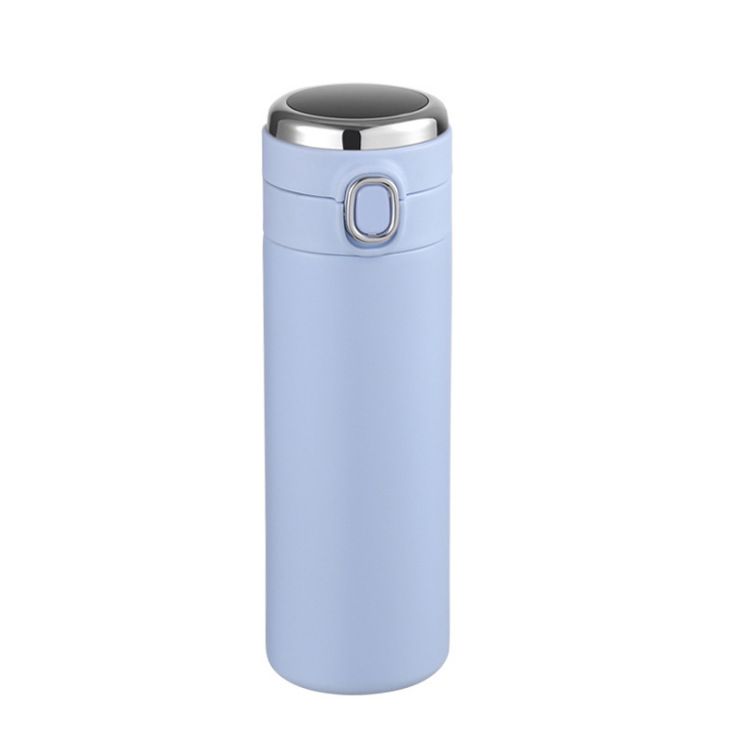 Edelstahl (18/8pro) Vakuum isoliertes Flaschen intelligent mit LED -Temperatur -Anzeige breit 500 ml ~ 1000 ml Olive