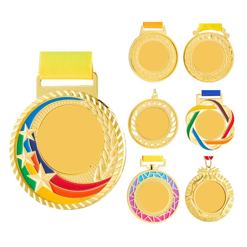 Metal Custom Personalisierte Gravave Award Sport, Bälle, Wettbewerbsmedaillen golden