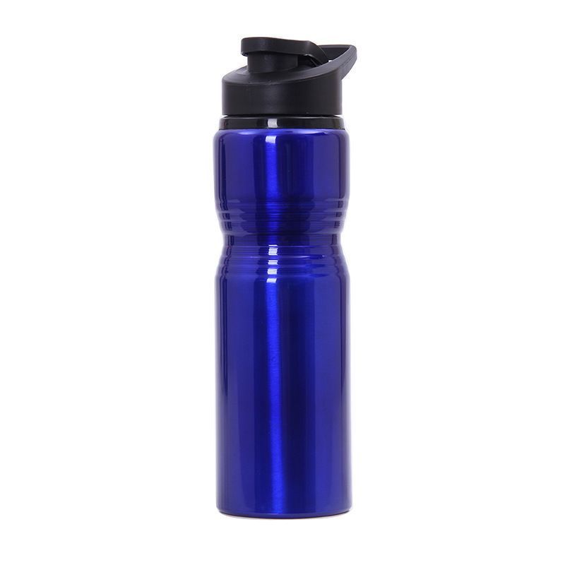Großhandel für den Außenbereich, langlebig, leicht, tragbar, Sportwasserflasche aus Aluminium, 250 ml ~ 500 ml, Blau