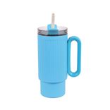 Edelstahl (18/8pro) 40 Unzen Retro -Früchte Farben Becher mit Strohbreite 1000 ml ~ 2000 ml Stein