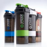 Bulk Kaufen Sie anpassbare tragbare dauerhafte BPA -freie Plastik -Breite Mund -Spout -Abdeckung Shaker Sport Wasserflasche Fitness/Fitnessstudio/Sport 250 ml ~ 500 ml Stein