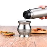 Edelstahl (18/8Pro) Yerba Mate Beim Wasserflaschenflasche mittel 500 ml ~ 1000 ml Regen