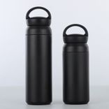 Edelstahl (18/8pro) Büro Edelstahl Kaltwasserflasche breit 500 ml ~ 1000 ml Stein