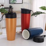 Edelstahl (18/8pro) Edelstahl Vacunnm Wasserflasche mit Keramik innen breit 250 ml ~ 500 ml Schnapper