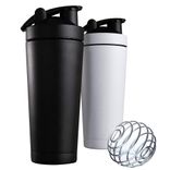 Edelstahl (18/8pro) Edelstahl Shaker Flasche breit 500 ml ~ 1000 ml Stahl