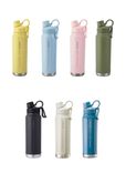 Edelstahl (18/8pro) wiederverwendbares breites Mund Vakuum isoliertes Wasserflaschen Populärer Stil 2024 breit 1000 ml ~ 2000 ml Regen