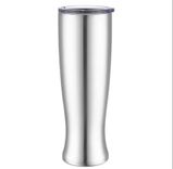 Edelstahl (18/8pro) 2024 neuer Eisbier Tumbler für die Hotelbar breit 250 ml ~ 500 ml Karnation