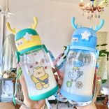 Deer design plasticdrinking bottle