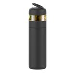 Edelstahl (18/8pro) LED -Temperaturanzeige mit Filterwasserflasche breit 500 ml ~ 1000 ml Seegras