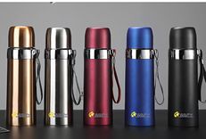 Stainless Steel (18/8Pro) Insulated Thermos Water Bottle Build in Lid flask Wide 500ml ~ 1000ml Laguna