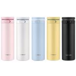 Edelstahl (18/8pro) Doppelwand Vakuum isoliertes Café Wasserflasche breit 250 ml ~ 500 ml Weiß
