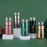 Stainless Steel (18/8Pro) Tea Infuser Water Bottle with Double Walled stainless steel Wide 500ml ~ 1000ml Stone