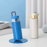 Edelstahl (18/8pro) Ein Touch Spout Deckeldeckel Wasserflasche 500 ml ~ 1000 ml Olive