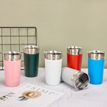 Edelstahl (18/8pro) Neuankömmlinge Outdoor -Kaffee Tumbler 500 ml breit 250 ml ~ 500 ml Schwarz