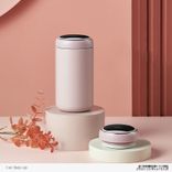 Edelstahl (18/8pro) Niedliche LED -Display Thermos Cup Flasche breit 250 ml ~ 500 ml Karnation