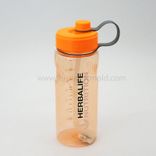  plastic water sport bottle with straw lid & filter