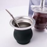 Stainless Steel (18/8Pro) Wide mouth Yerba Mate Cup 8oz 10oz 12oz Wide Up to 250ml White