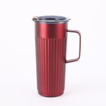 Edelstahl (18/8pro) Neuankömmling Edelstahl Kaffeetasse mit Griff breit 500 ml ~ 1000 ml Regen