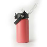 Edelstahl (18/8pro) Kinderwasserflasche mit Strohausstrich breitem Mund Deckel 20 Unzen breit 500 ml ~ 1000 ml Laguna