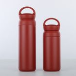 Edelstahl (18/8pro) Büro Edelstahl Kaltwasserflasche breit 500 ml ~ 1000 ml Stein
