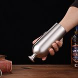 Edelstahl (18/8pro) Überlebensflasche im Freien schmal 250 ml ~ 500 ml Stahl