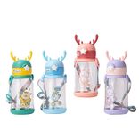 Deer design plasticdrinking bottle