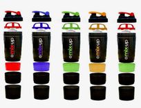 Bulk Kaufen Sie anpassbare tragbare dauerhafte BPA -freie Plastik -Breite Mund -Spout -Abdeckung Shaker Sport Wasserflasche Fitness/Fitnessstudio/Sport 250 ml ~ 500 ml Stein