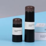 Stainless Steel (18/8Pro) Pocket straight water bottle with bamboo lids Wide 250ml ~500ml Black