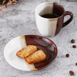 customizable thick ceramics coffee/milk/tea cup saucer set Up to 250ml Black
