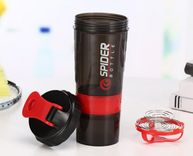 Bulk Kaufen Sie anpassbare tragbare dauerhafte BPA -freie Plastik -Breite Mund -Spout -Abdeckung Shaker Sport Wasserflasche Fitness/Fitnessstudio/Sport 250 ml ~ 500 ml Stein