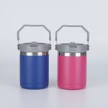 Edelstahl (18/8pro) 2024 neuer 10oz -Eisbecher mit Halter Edelstahl breit 250 ml ~ 500 ml Schwarz