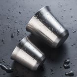 Stainless Steel (18/8Pro) Double Wall Stainless Steel wine tumbler Wide Up to 250ml Steel