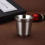 Edelstahl (18/8pro) Doppelwand Edelstahl Mini Pint Becher weit bis zu 250 ml Seegras