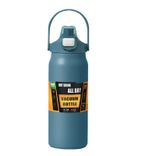 Edelstahl (18/8pro) 2024 Neue Sportwasserflasche Thermosflasche breit 1000 ml ~ 2000 ml Schwarz