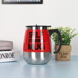 Edelstahl (18/8pro) Selbstauto Rührkaffeetasse breit 250 ml ~ 500 ml Olive