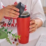 Edelstahl (18/8pro) Edelstahl Vacunnm Wasserflasche mit Keramik innen breit 250 ml ~ 500 ml Schnapper