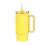 Edelstahl (18/8pro) 40 Unzen Retro -Früchte Farben Becher mit Strohbreite 1000 ml ~ 2000 ml Stein