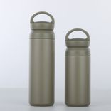 Edelstahl (18/8pro) Büro Edelstahl Kaltwasserflasche breit 500 ml ~ 1000 ml Stein