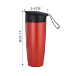 Edelstahl (18/8pro) Edelstahl Vacunnm Wasserflasche mit Keramik innen breit 250 ml ~ 500 ml Schnapper